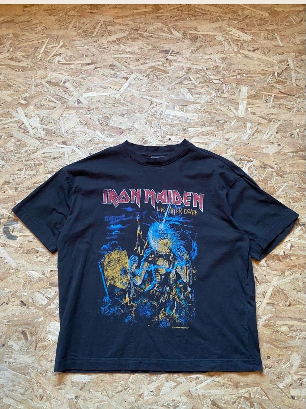 H&M Black Iron Maiden "Live After Death" Graphic Tee